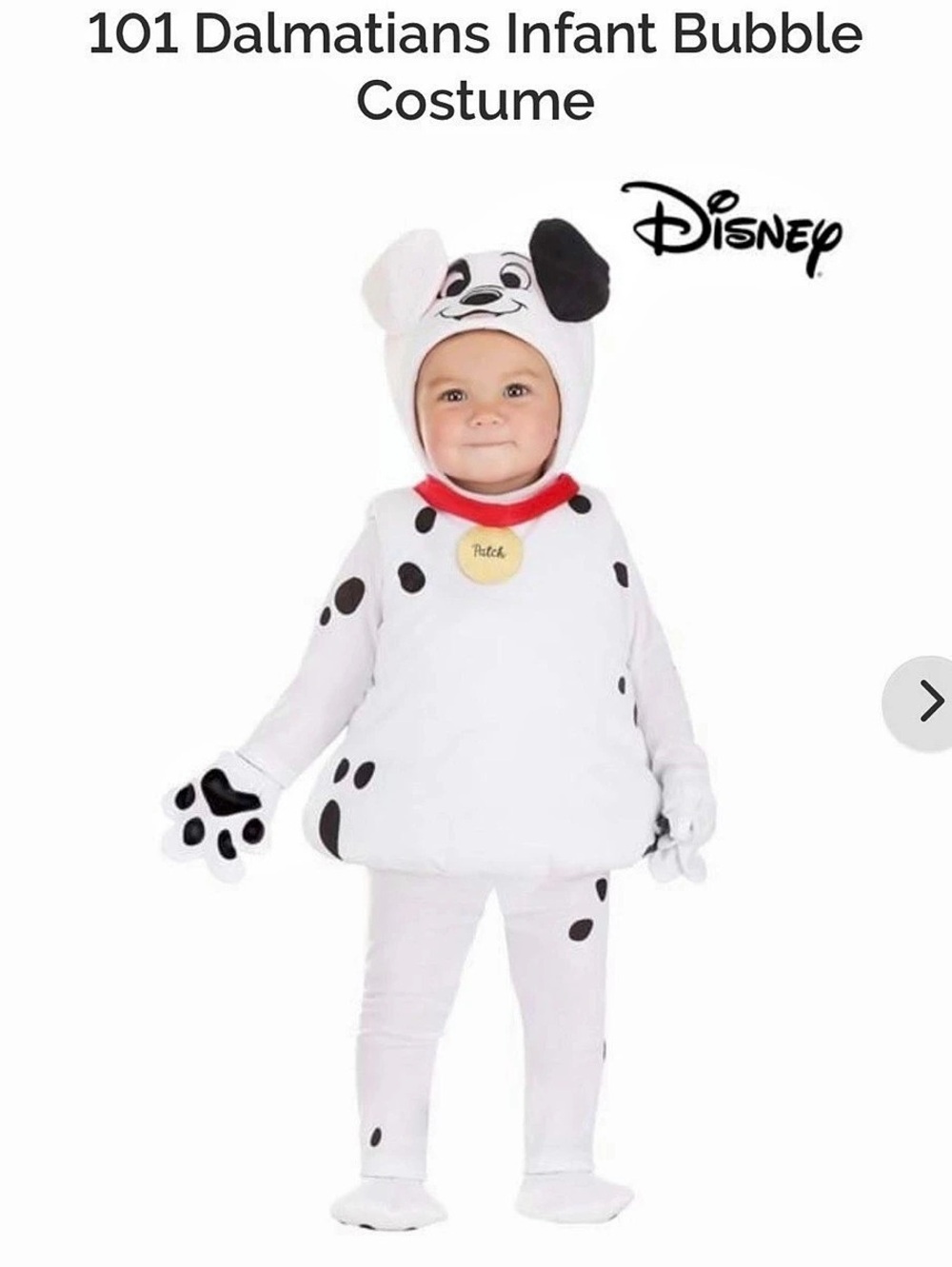 Disney 101 Dalmatians Infant Bubble Costume
